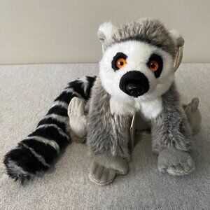 NWT WWF World Wildlife Fund Classic Collection Ring-Tailed Lemur Plush 6"